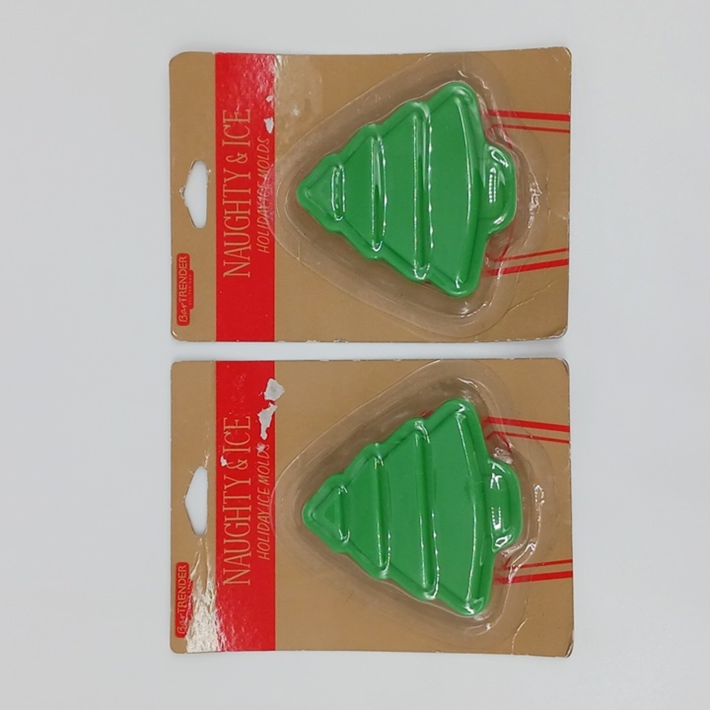 ICUP Bartender Set the Bar Naughty & Ice Holiday Ice Molds (2)